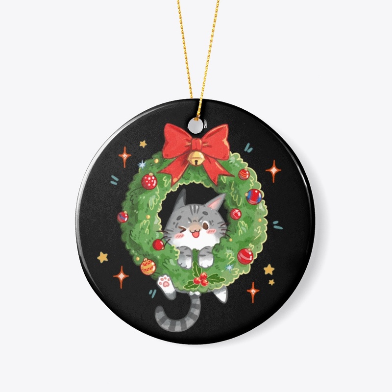 	Christmas ornament Tabby cat