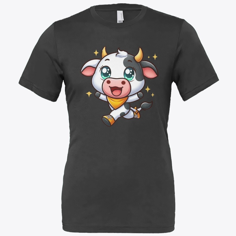 Cute cow with dance 