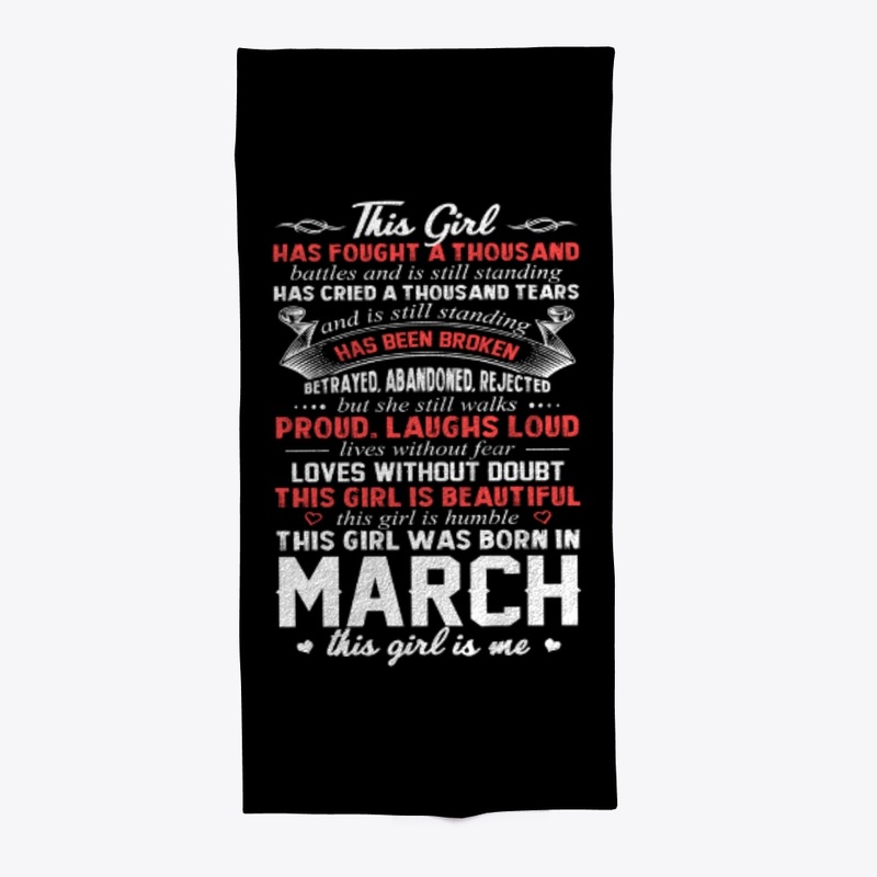This Girl Was Born In March Birthday