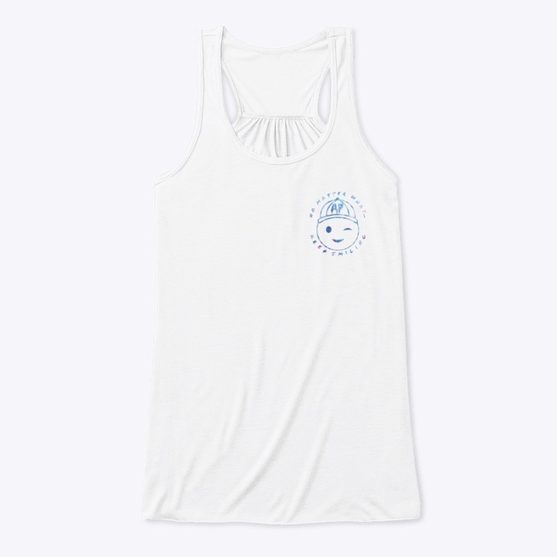 Keep Smiling Tie-dye logo - tank top