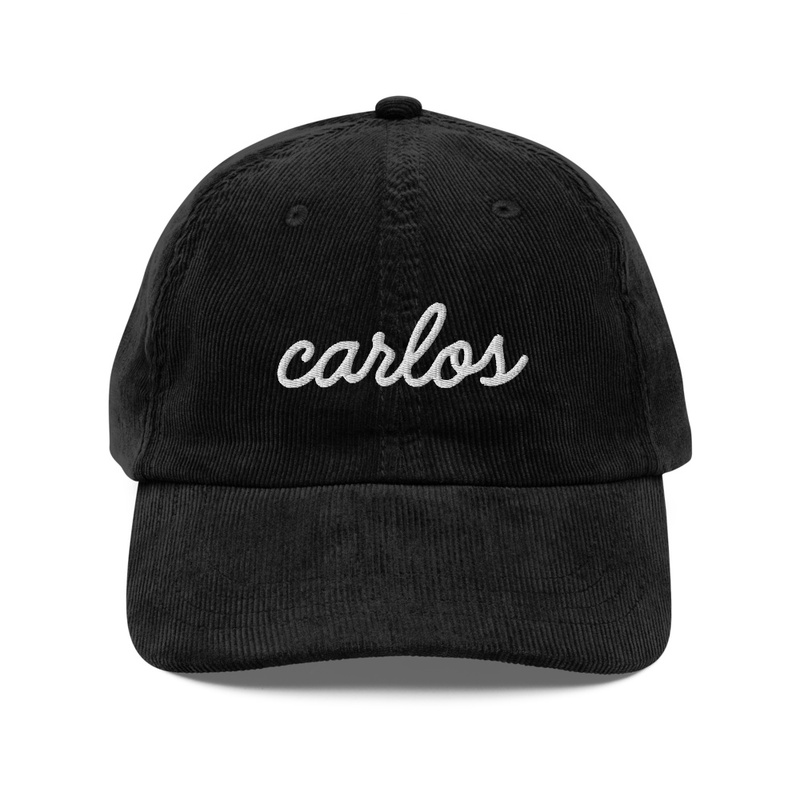Carlos Corduroy Embroidered Hat