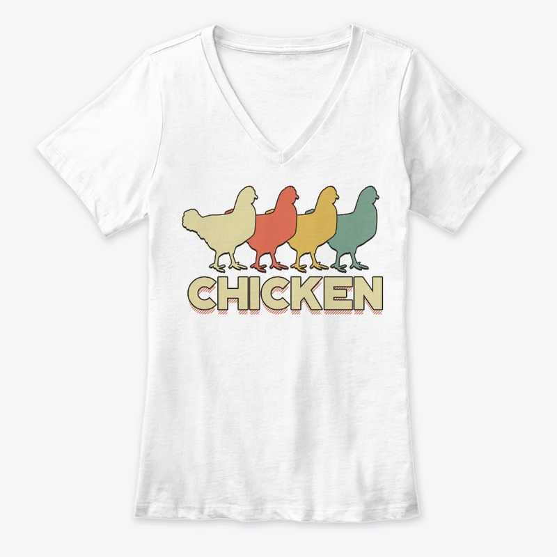 Retro Silhouette Vintage Chicken Lover