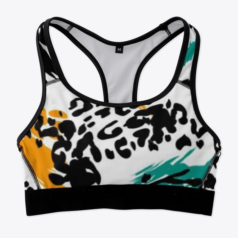 AllOver Leopard Print Brushstroke Design