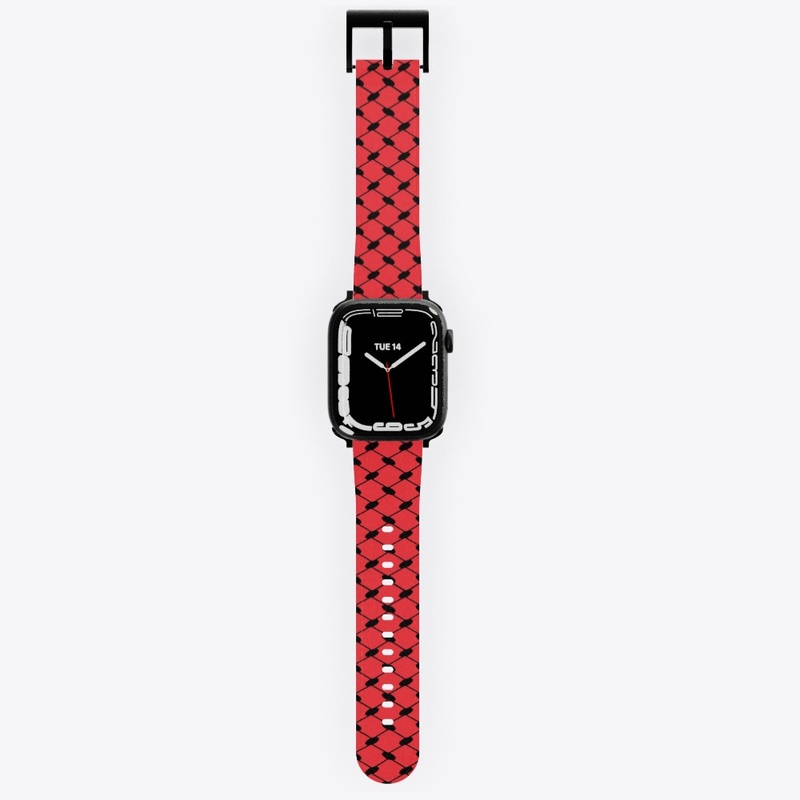 Keffiyeh Apple Watch Band Red