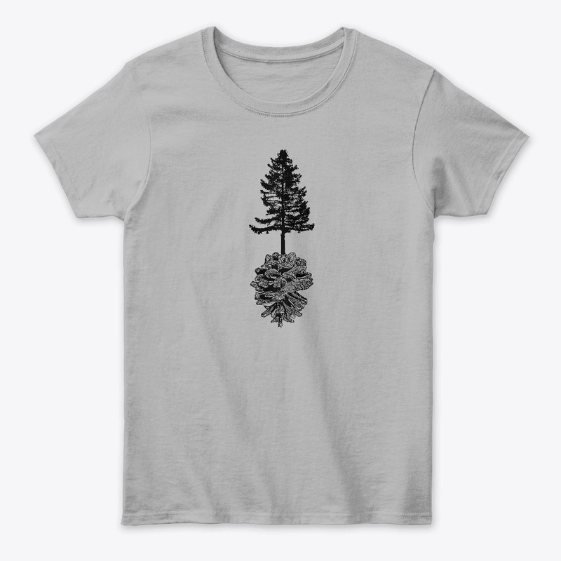 Evergreen Tree and Pine Cone
