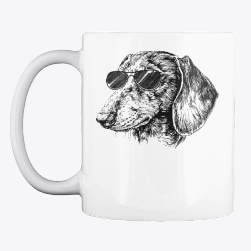 Dachshund Dog With Sunglasses T Shirt