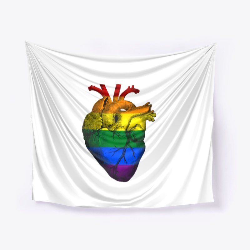 Gay Pride Anatomical Heart