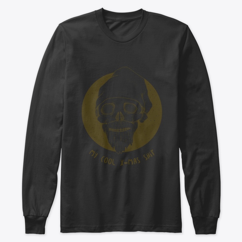 Christmas long sleeve shirt Santa skull