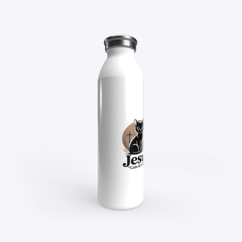 Jesus Cats & Coffee Christian Cat Lover 