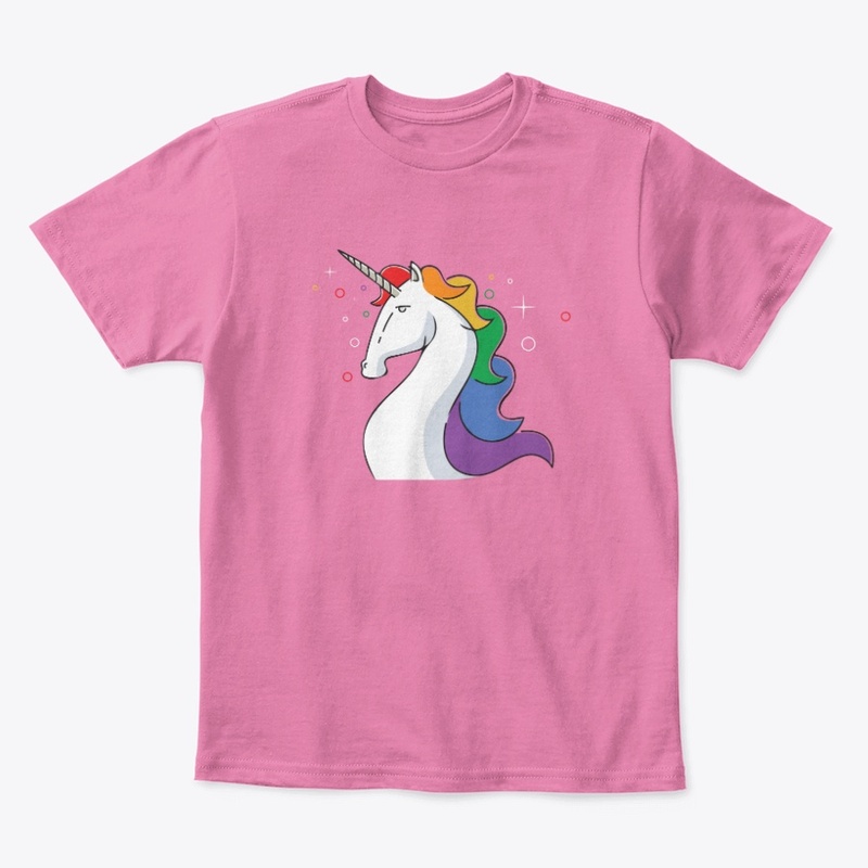 Proud Unicorn with Rainbow Mane
