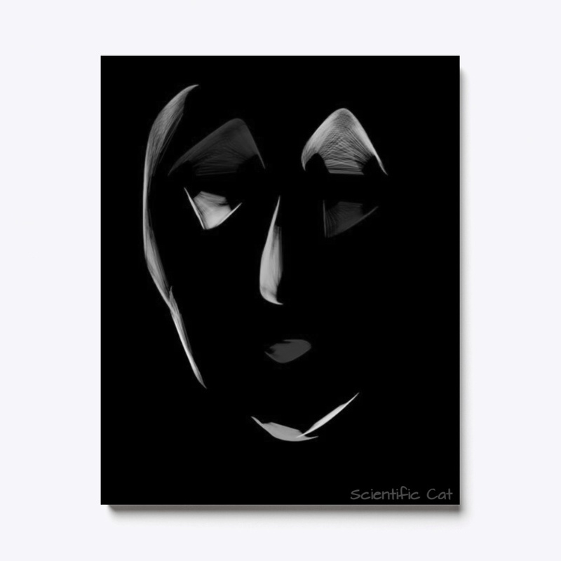 Canvas Black and White A Studious Women 