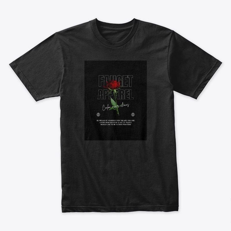 Sleek Statement: Printed Black Tee