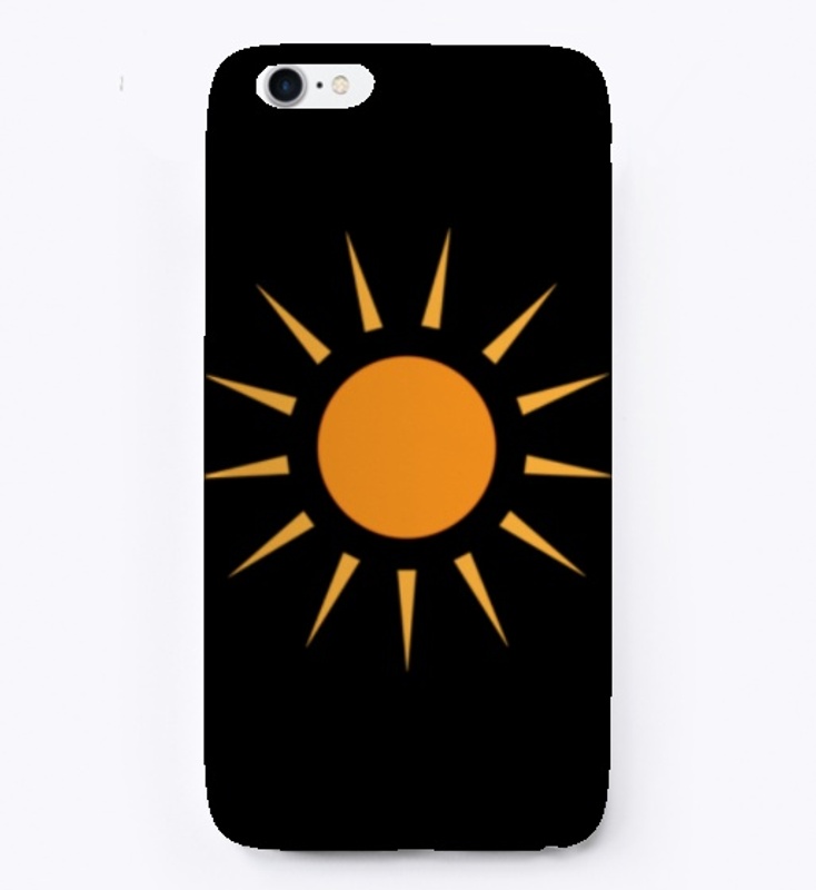 The sun shines yellow