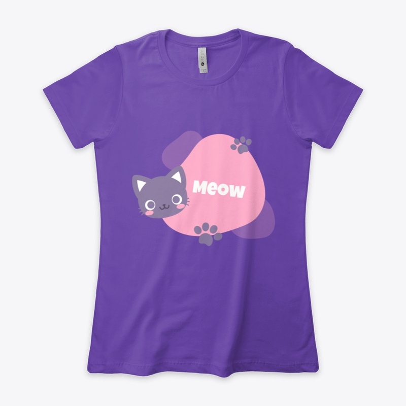 Meow Women's Boyfriend Tee