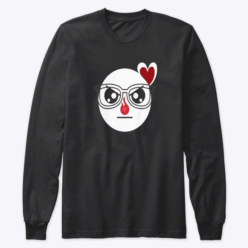 Angry In Love Cute Emoji with Glasses