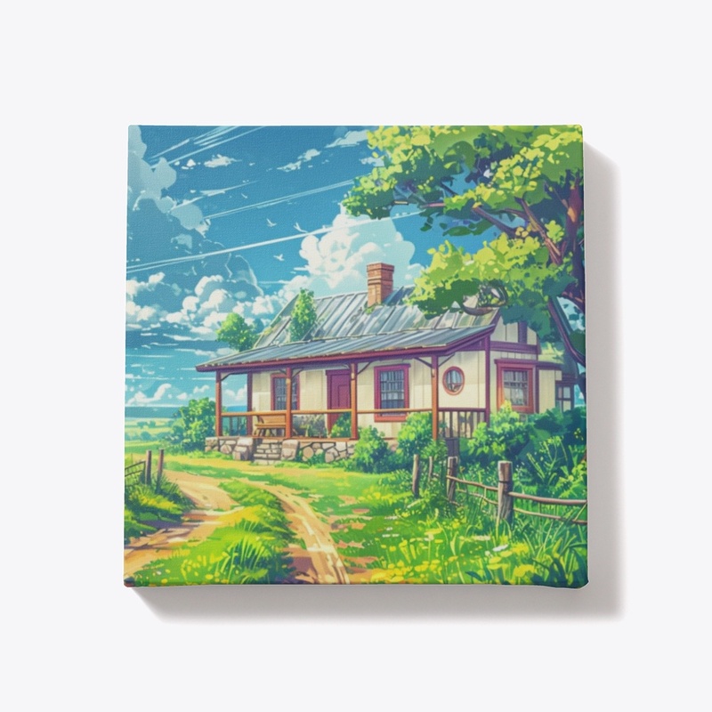 Country Cottage on a Summer Day
