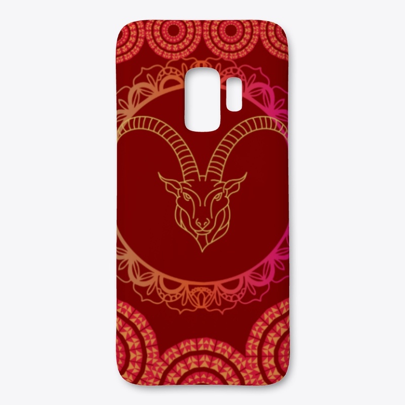 Golden goat and mandala