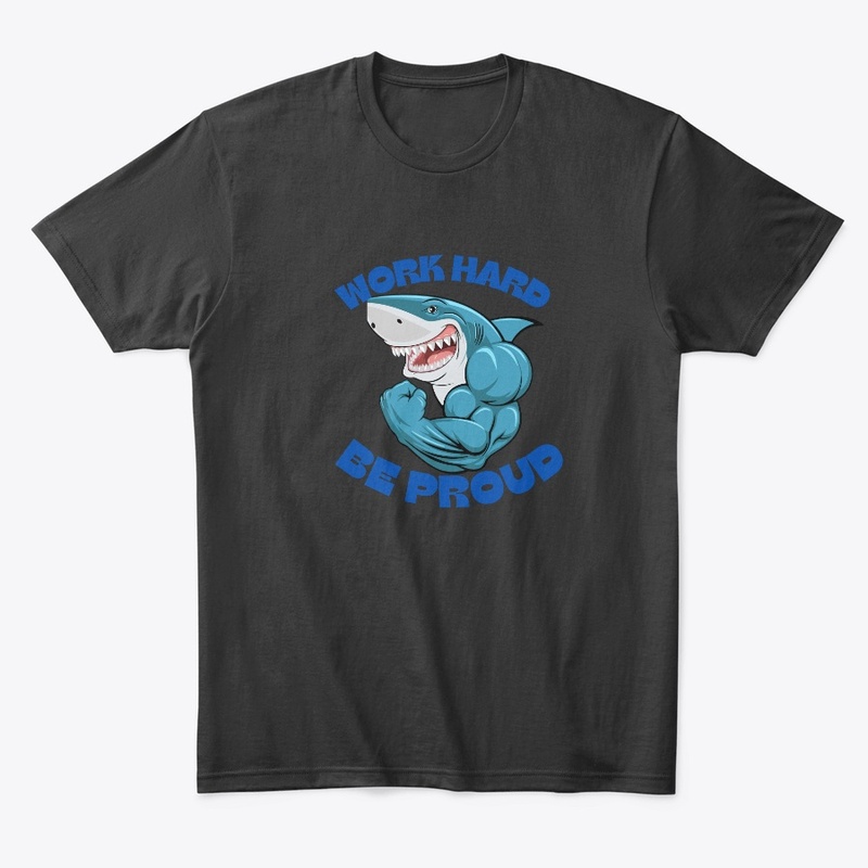 gym motivation shark design