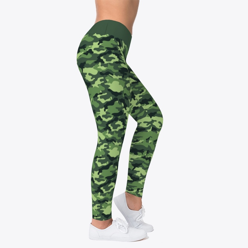 Green camouflage texture