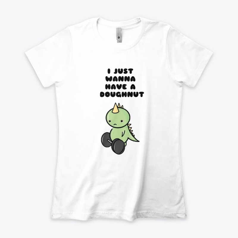 Dino doughnut gym dumbbell sad  newbie
