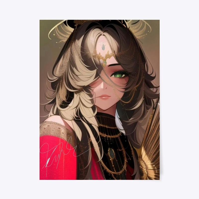 Anime Manga Themed Red Diva