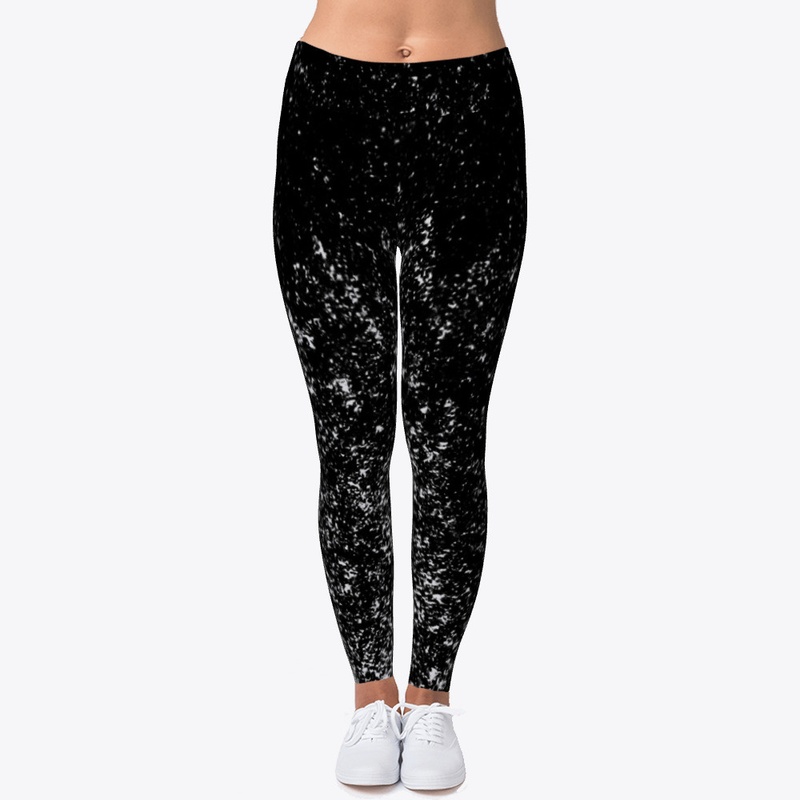 White Paint Splatter on Black