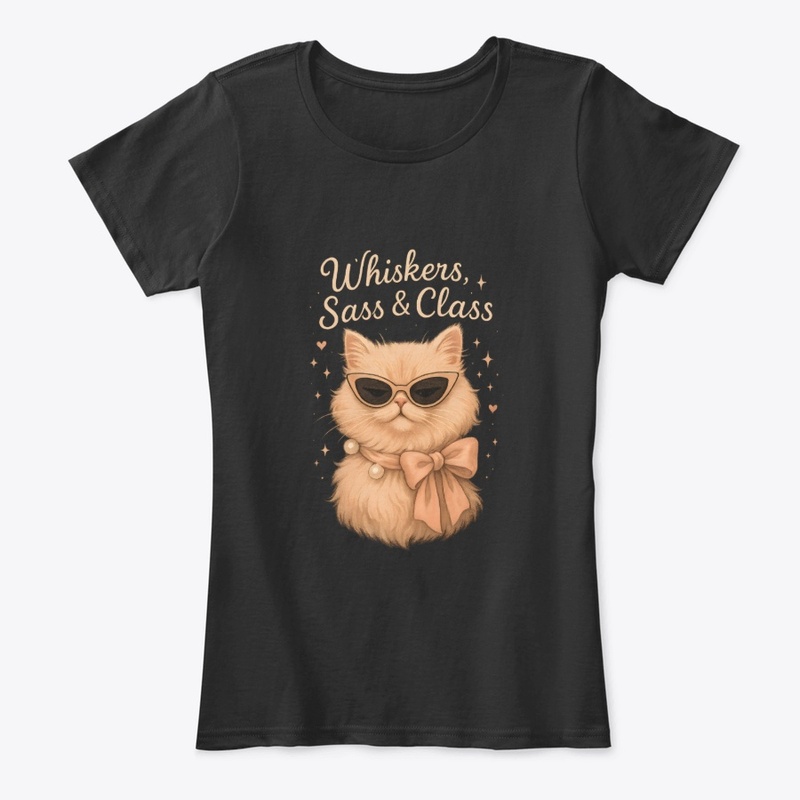 Cute Persian Cat Whiskers, Sass Gift