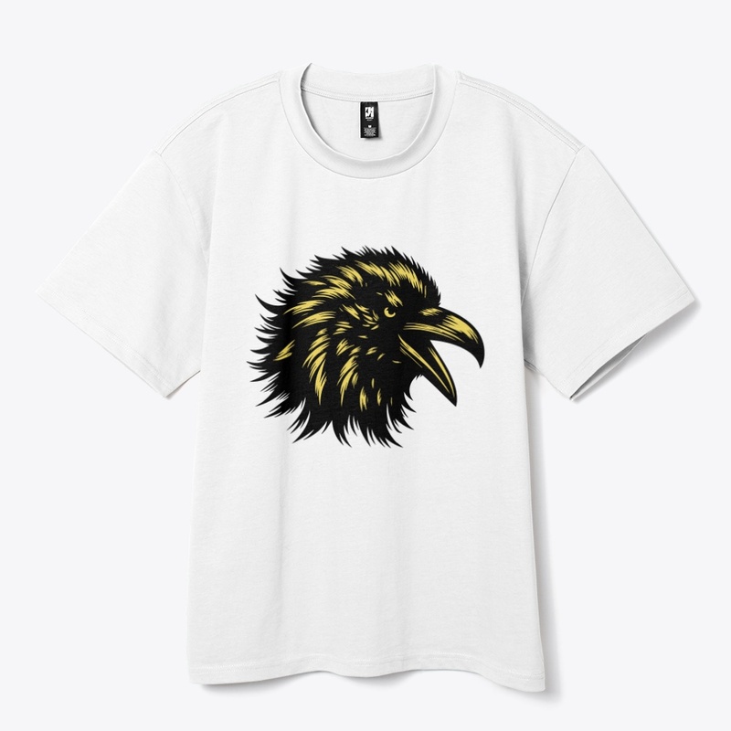 Angry Crow Head Design