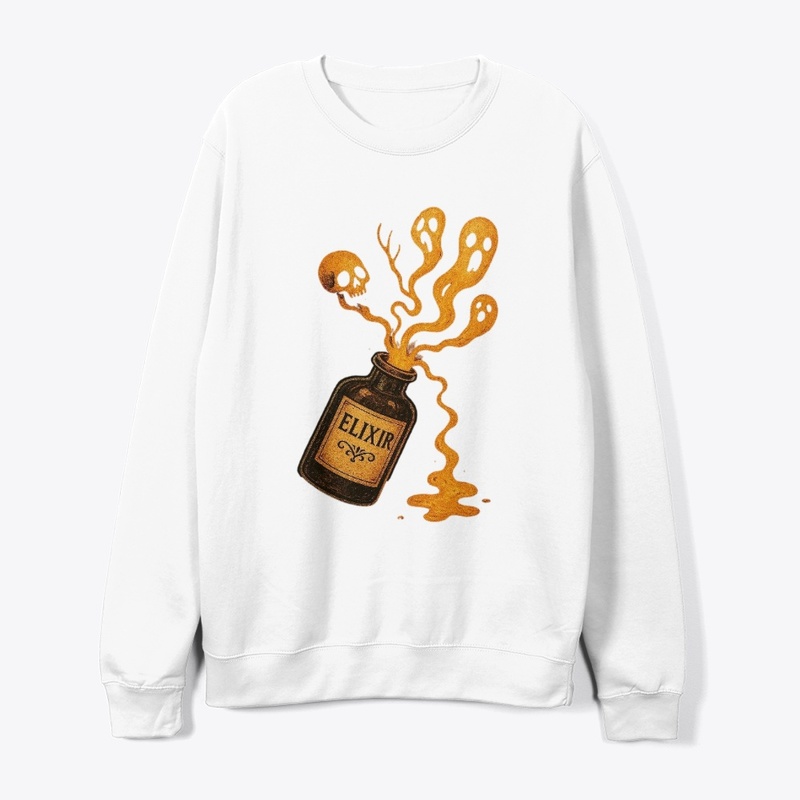 Vintage Horror Art Glowing Bottle 