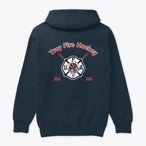 Hoodie Navy T-Shirt Back