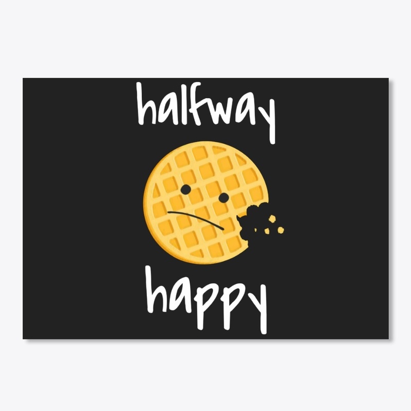 Halfway Happy Waffle Face Gift