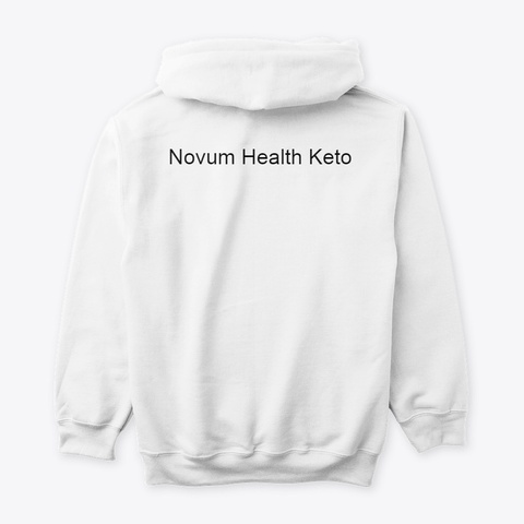 Novum Health Keto White T-Shirt Back