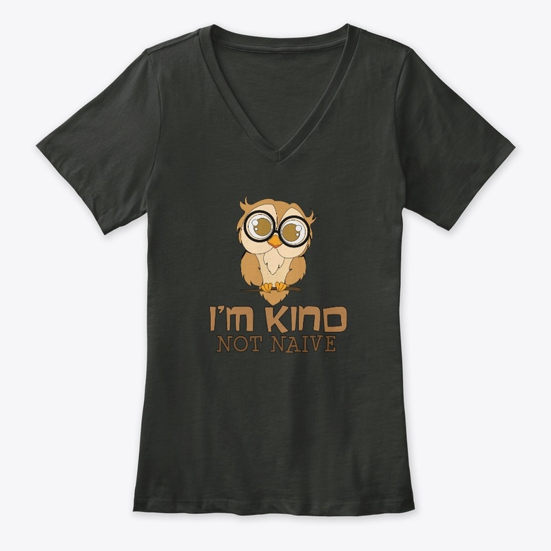 Kind Not Naive Teacher Owl With Glasses 