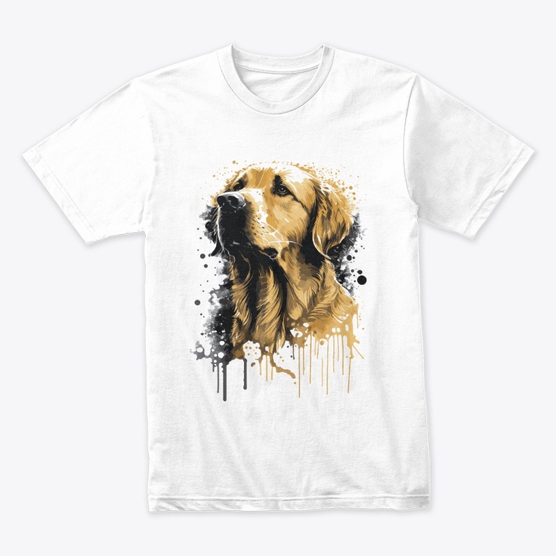 dog golden stily splash