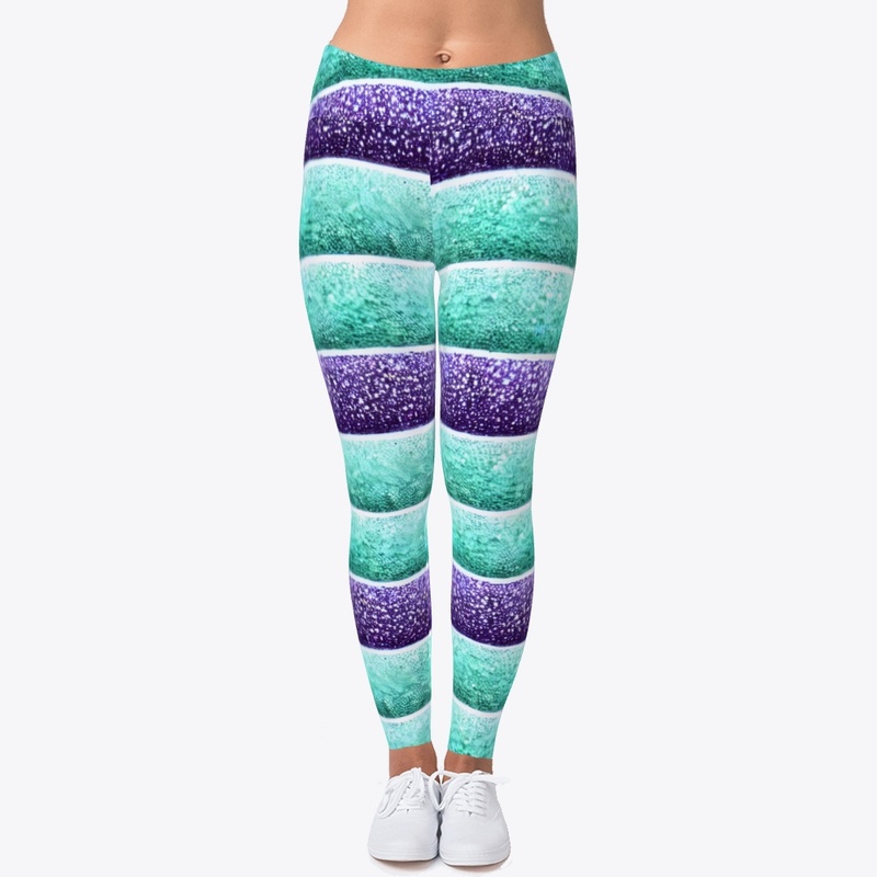 Sparkly Green & Purple Design 