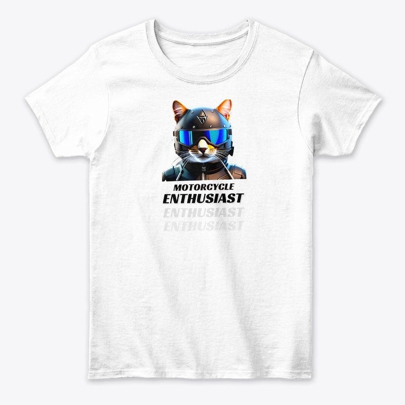 Cat motorcycle enthusiast