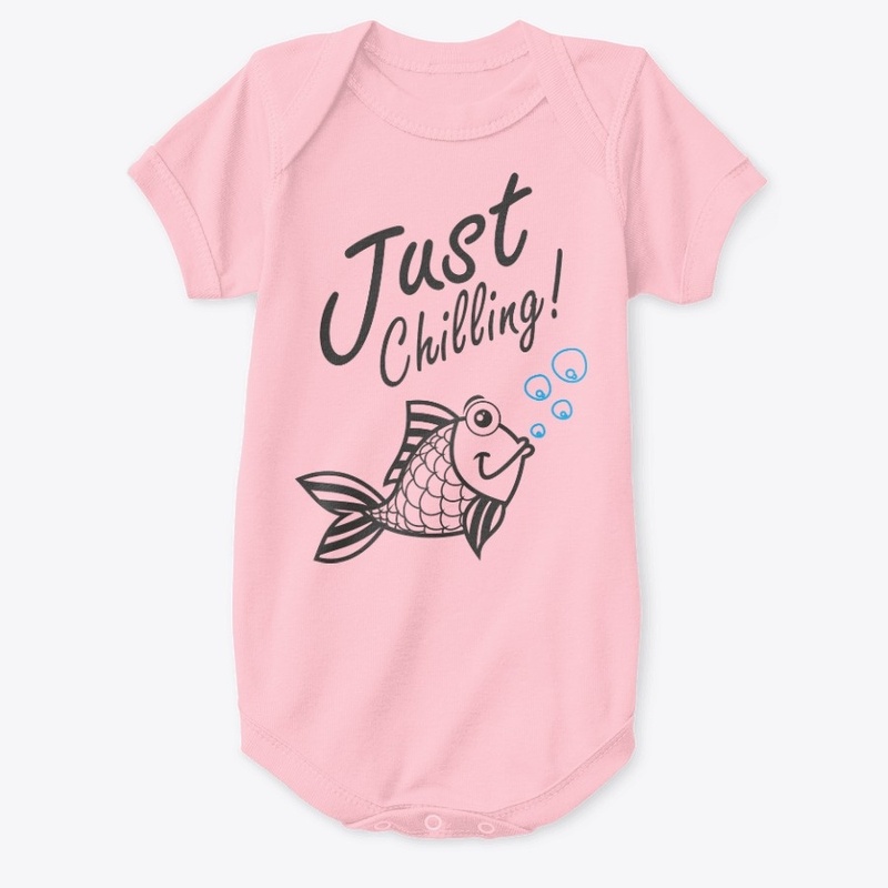 Just chilling cute fish design