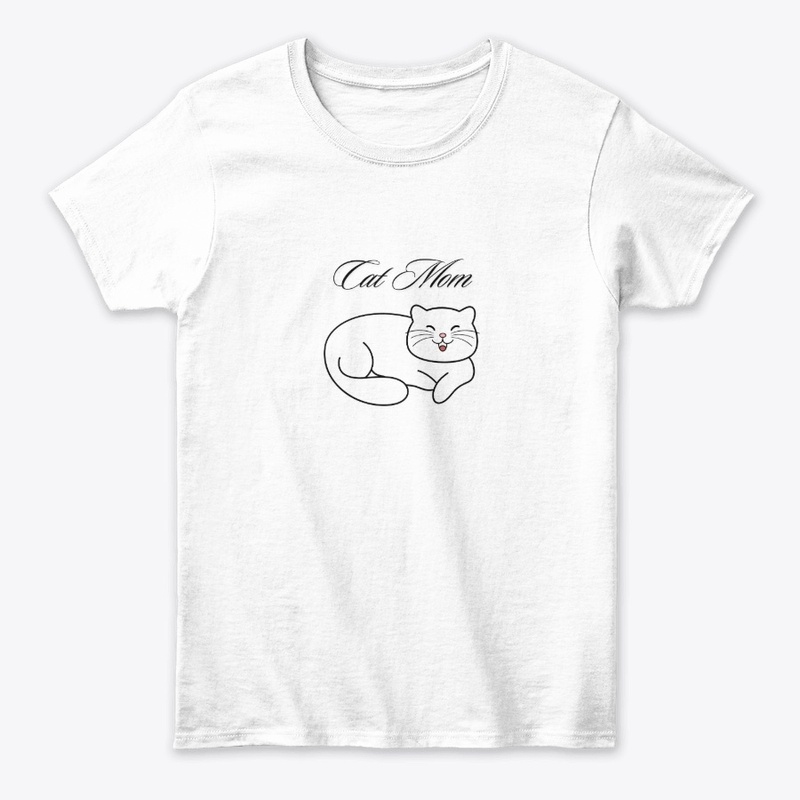 Cat Mom – Simple Happy Kitty Design-FC1