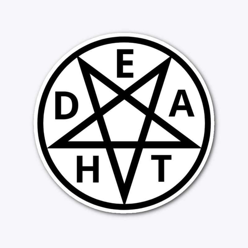 D E A T H merchandise with back design 
