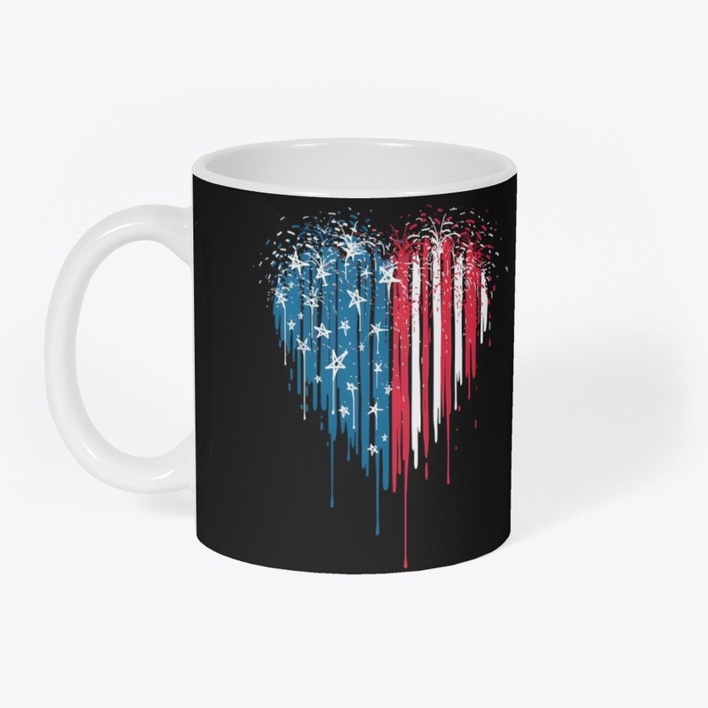 T- shirt USA flag (customisable)