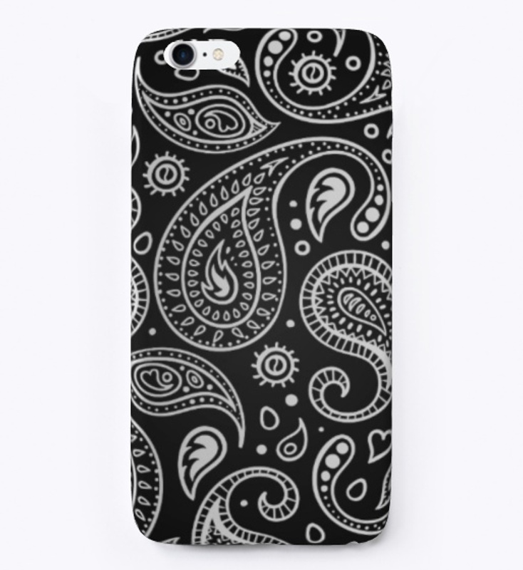 Black and White Paisley Design