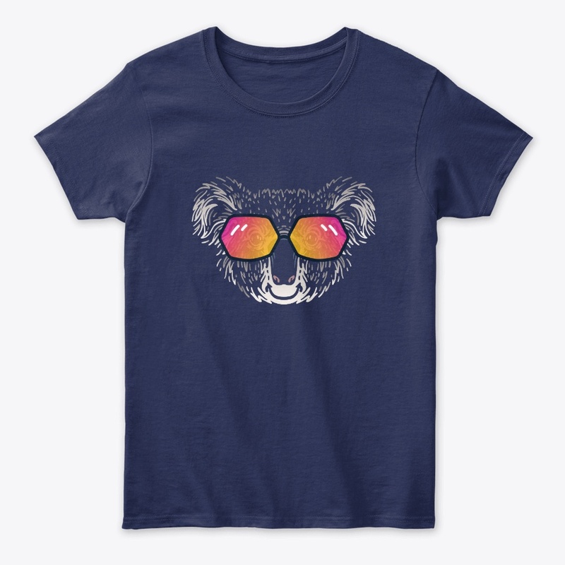 Cute Koala in Sunglasses (Colored+sg02)