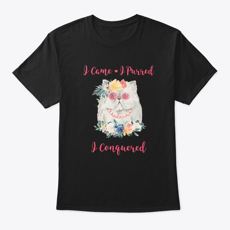 Came Purred Conquered Design | Cat Tee