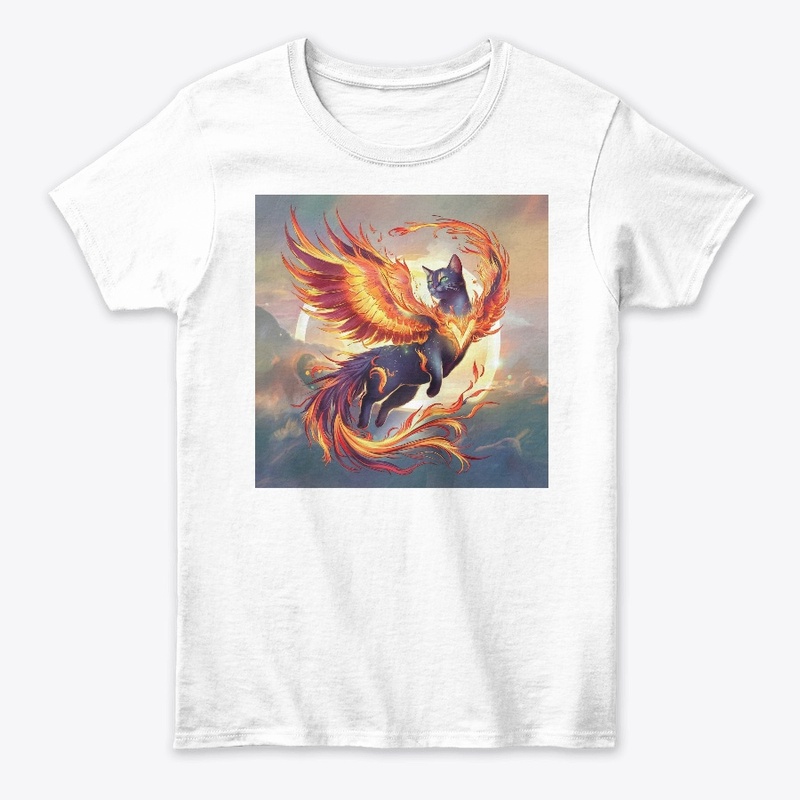 Ethereal Flames Phoenix Cat