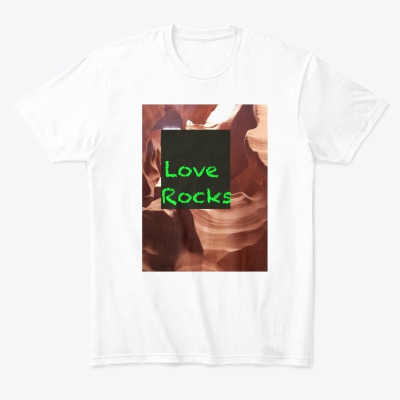 Love Rocks Funny Neon Green Nature Pic