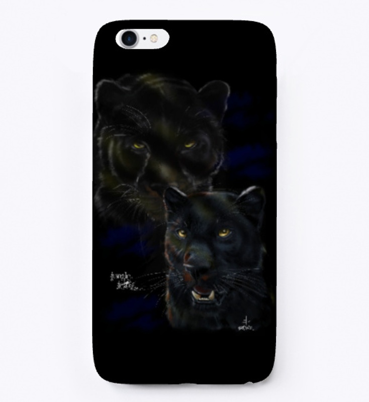 Black Leopard iPhone Case