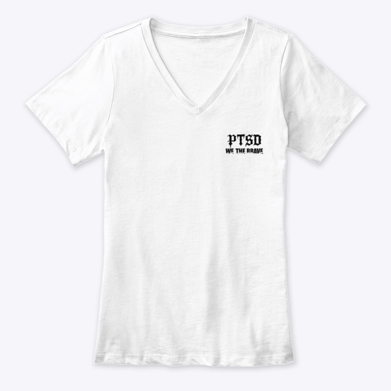 Ptsd We the Brave - Women's Premium V-Neck Tee - Women's Premium V-Neck Tee - Women's Premium V-Neck Tee - Women's Premium V-Neck Tee