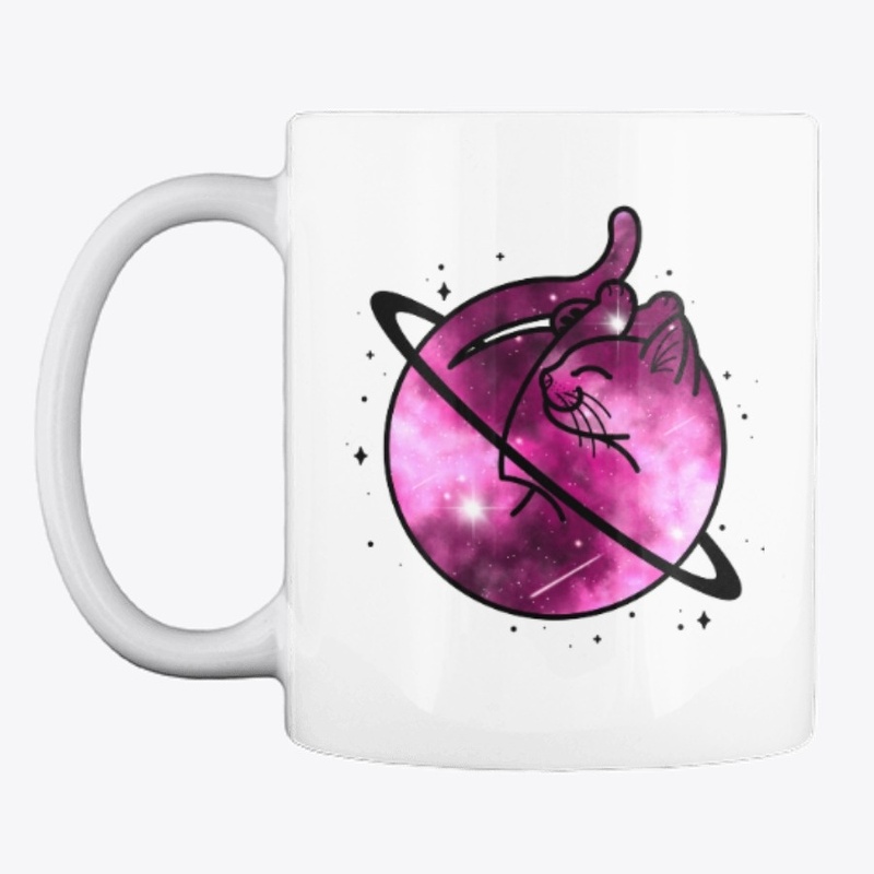 Pixiepie - Nebula, space cat, white 