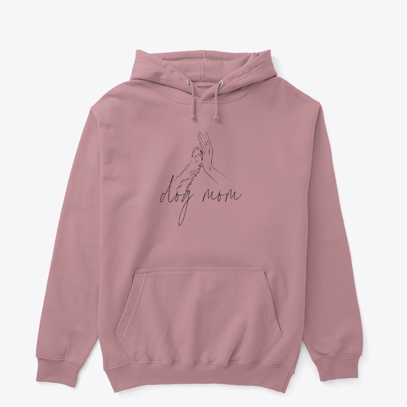 Dog Mom, paw to hand, Dog Mama Gift