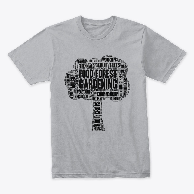 Food Forest Gardening Black Lettering 